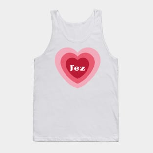 fez heart Tank Top